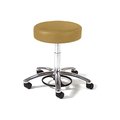Midcentral Medical Physician Stool w/ Chrome Base, 360 Foot Ring, Ht.-High, Black MCM864-NB-HH-BLK